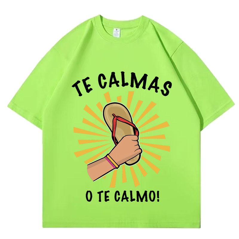 Funny Print Tshirt Spanish Mother Mom Expression Te Calmas T Shirt Unisex Women Harajuku Casual Cotton Oversized Comfort Pop Tee 4XL
Funny Print Tshirt Spanish Mother Mom Expression Te Calmas T Shirt Unisex Women Harajuku Casual Cotton Oversized Comfort Pop Tee 4XL