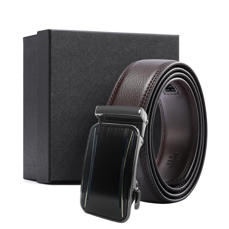usiness belt gift box two-layer cowhide alloy button head brown belt gift high-end automatic buckle set 120CM~125CM
usiness belt gift box two-layer cowhide alloy button head brown belt gift high-end automatic buckle set 120CM~125CM