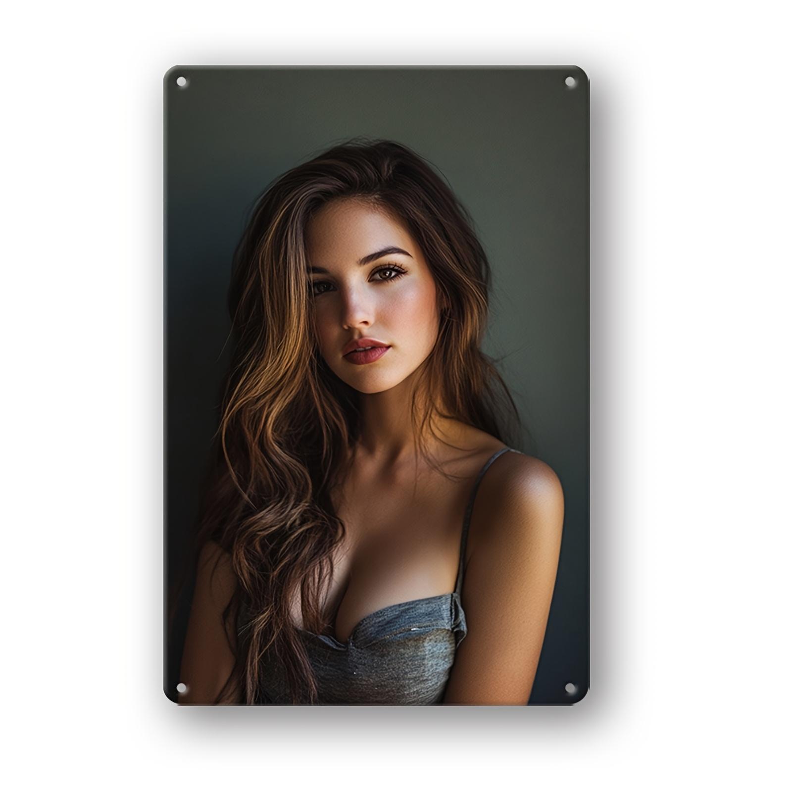 HD Metal Tin Sign Gorgeous Brunette Woman in Gray Camisole Vintage Wall Art Decor for Home Bar Man Cave Retro Metal Plaque Poste 20x30cm(7.8x11.8inch)
HD Metal Tin Sign Gorgeous Brunette Woman in Gray Camisole Vintage Wall Art Decor for Home Bar Man Cave Retro Metal Plaque Poste 20x30cm(7.8x11.8inch)