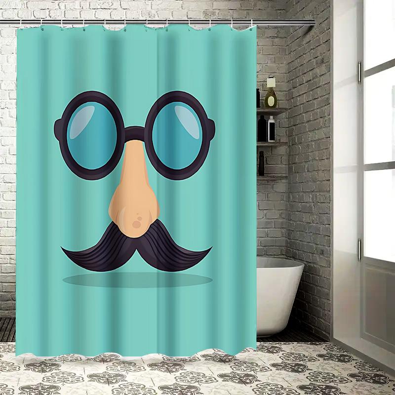 Funny Mustache Glasses Shower Curtain For Kids And Adults - Unique Design Bathroom Decor With Eye-Catching Graphics Easy-Clean W60H190(CM)-1 Pcs
Funny Mustache Glasses Shower Curtain For Kids And Adults - Unique Design Bathroom Decor With Eye-Catching Graphics Easy-Clean W60H190(CM)-1 Pcs