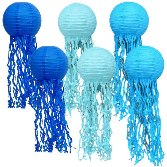 6 шт. Бумажные фонарики Подвесные фонарики в виде медуз Бумажные фонарики Длинные кисточки Однотонные Тема русалки Вечеринка Море Океан A
6 шт. Бумажные фонарики Подвесные фонарики в виде медуз Бумажные фонарики Длинные кисточки Однотонные Тема русалки Вечеринка Море Океан A