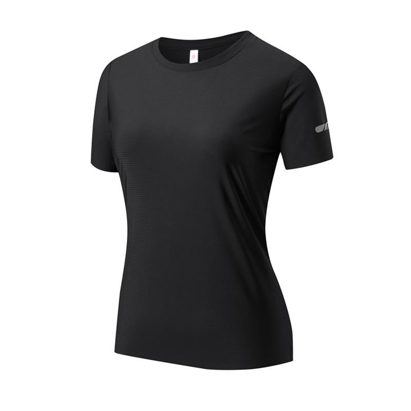 Ice Silk T-shirt Women s Round Neck Casual Sports Quick Drying High Elasticity Short Sleeved Solid Color Air-conditioned Shirt Top M чорний
Ice Silk T-shirt Women s Round Neck Casual Sports Quick Drying High Elasticity Short Sleeved Solid Color Air-conditioned Shirt Top M чорний