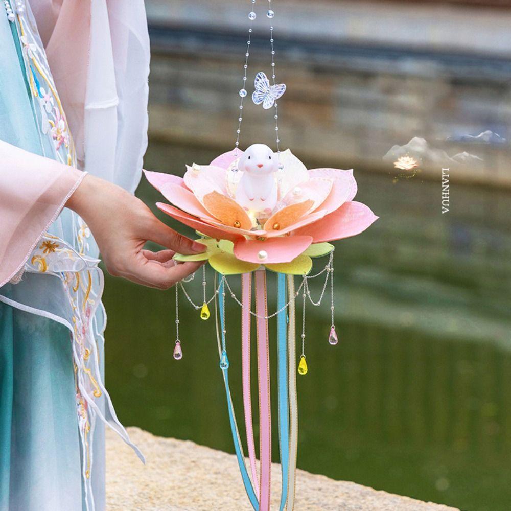 Handmade Rabbit Lotus Lantern Bamboo Children Lantern New Handheld Luminous Lantern фиолетовый
Handmade Rabbit Lotus Lantern Bamboo Children Lantern New Handheld Luminous Lantern фиолетовый