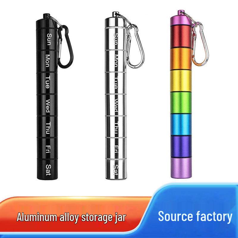 Available: Detachable 7-Day Aluminum Storage Box with Moisture-Proof Metal Compartments, Portable & Waterproof Design. Small, 1 compartment
Available: Detachable 7-Day Aluminum Storage Box with Moisture-Proof Metal Compartments, Portable & Waterproof Design. Small, 1 compartment