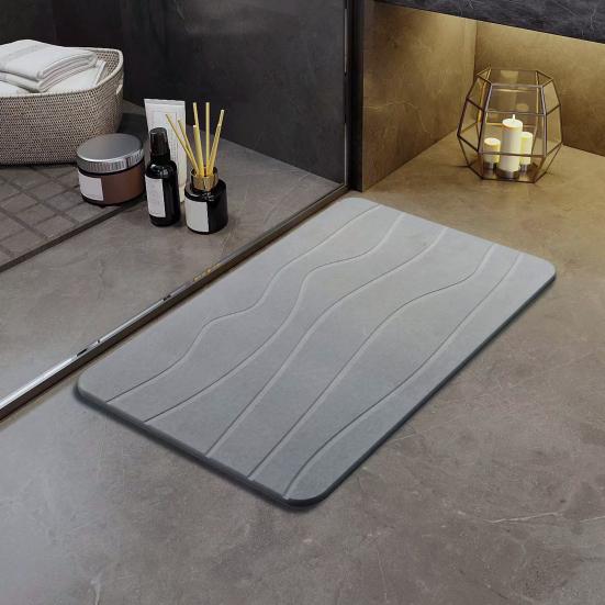 Bathroom Floor Mat Quick Absorbent Quick-Drying Diatom Mud Anti-Slip Bottom Entry Rug 40x60cm білий
Bathroom Floor Mat Quick Absorbent Quick-Drying Diatom Mud Anti-Slip Bottom Entry Rug 40x60cm білий