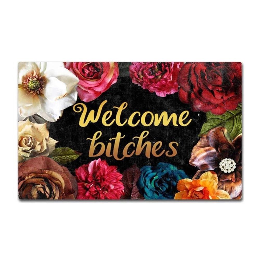 кухонные коврики, нескользящий коврик Welcome Bitches, дизайнерский коврик для входной двери, забавный передний коврик для дома, нескользящий коврик
кухонные коврики, нескользящий коврик Welcome Bitches, дизайнерский коврик для входной двери, забавный передний коврик для дома, нескользящий коврик