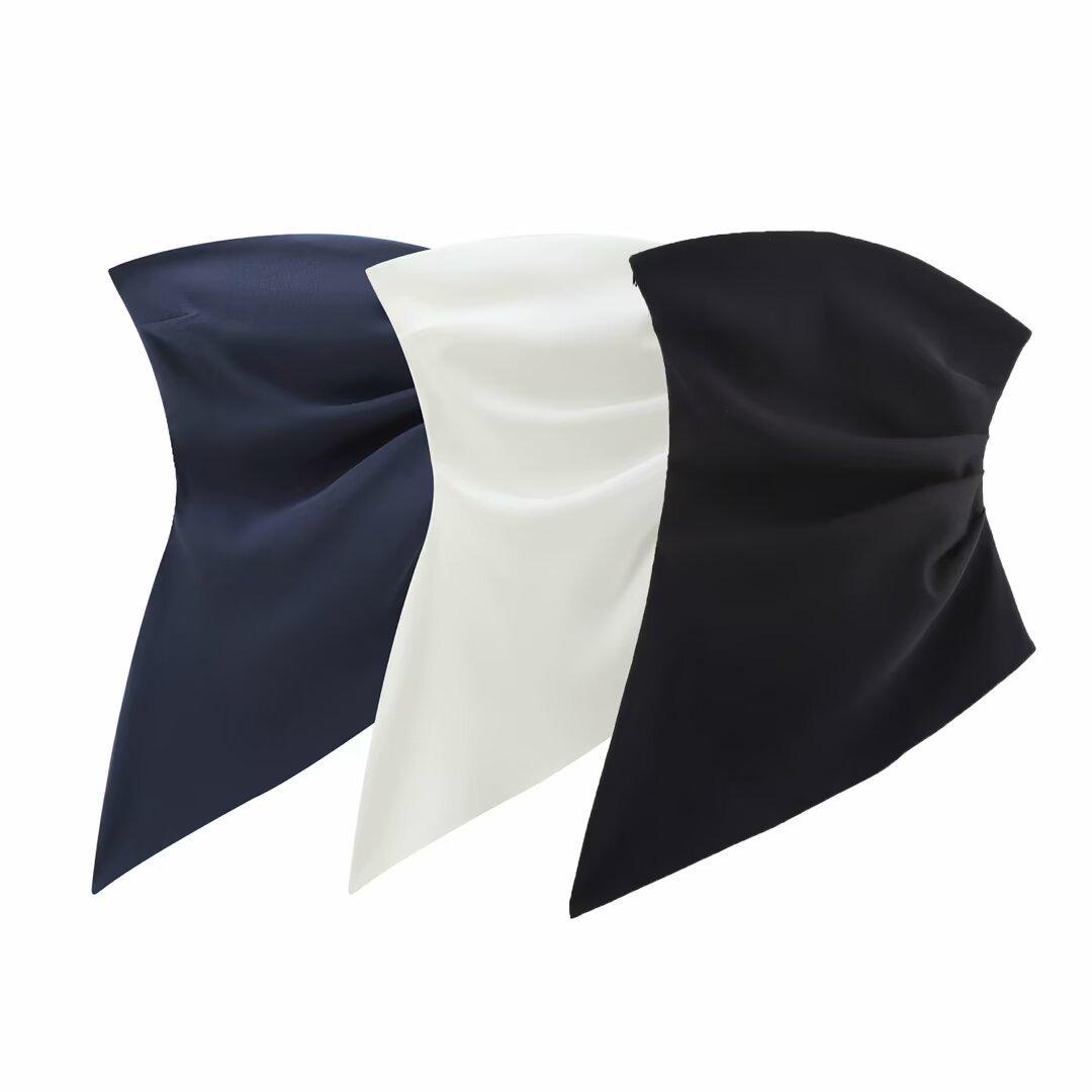 2024 Fall Women s European & American Style French Off-Shoulder Asymmetrical Pleated Bandeau Top Small
2024 Fall Women s European & American Style French Off-Shoulder Asymmetrical Pleated Bandeau Top Small