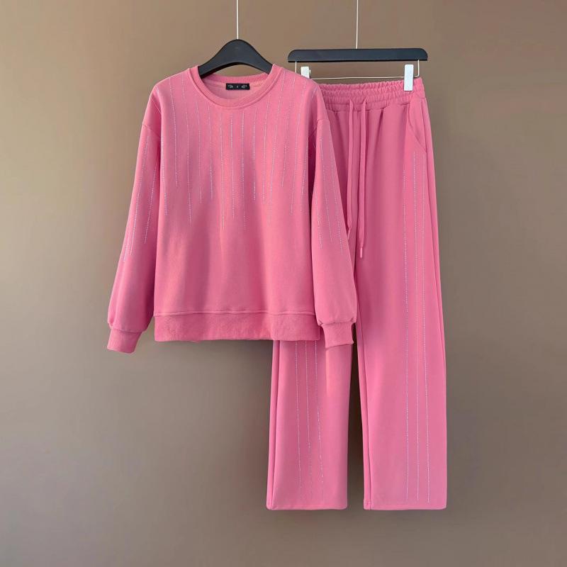 2026 Spring Women’s Luxury Casual Pink Hoodie & Wide-Leg Pants Two-Piece Set XL
2026 Spring Women’s Luxury Casual Pink Hoodie & Wide-Leg Pants Two-Piece Set XL