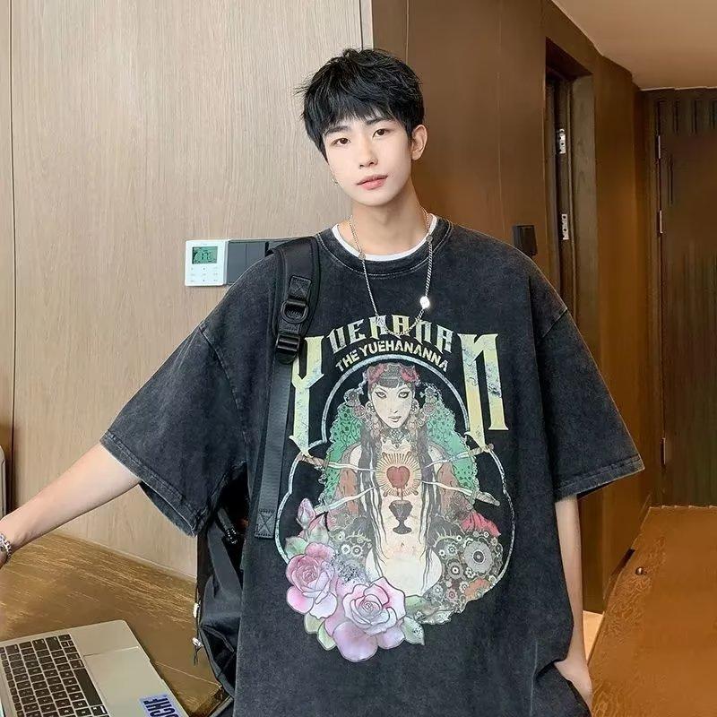 Стирать и носить летом. Винтажная футболка с короткими рукавами и розой в стиле ретро, мужская и женская футболка с коротким рукавом.
Стирать и носить летом. Винтажная футболка с короткими рукавами и розой в стиле ретро, мужская и женская футболка с коротким рукавом.