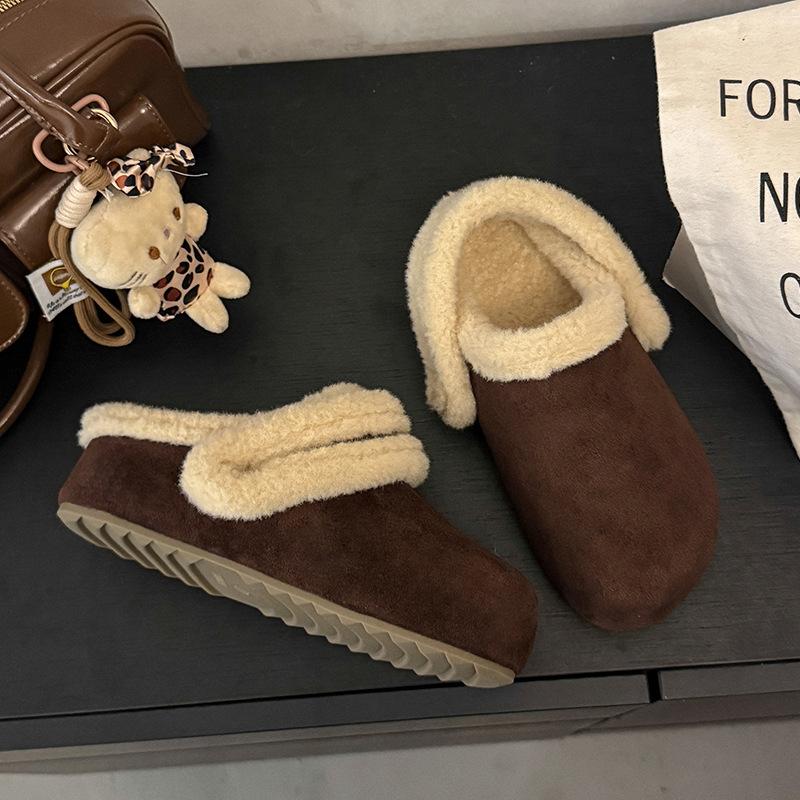 Stepping on shit cotton slippers women s 2025 winter temperament half a pack of piled and thickened two wear Boken warm cotton slippers 40 темно-коричневого
Stepping on shit cotton slippers women s 2025 winter temperament half a pack of piled and thickened two wear Boken warm cotton slippers 40 темно-коричневого