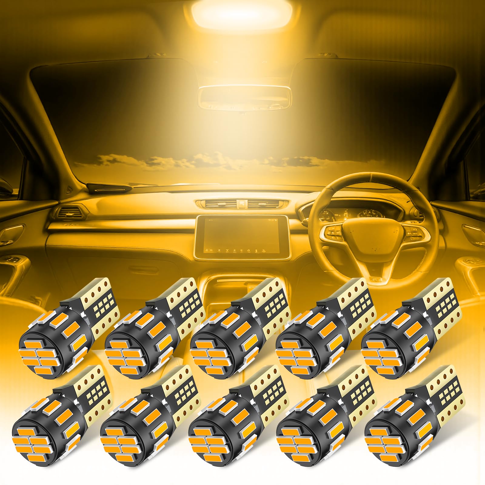 Marsauto T10 LED Position Lamp, Room Lamp, Explosive Light, 4,500 lm, 360 Degree Light T10-Yellow жёлтый
Marsauto T10 LED Position Lamp, Room Lamp, Explosive Light, 4,500 lm, 360 Degree Light T10-Yellow жёлтый