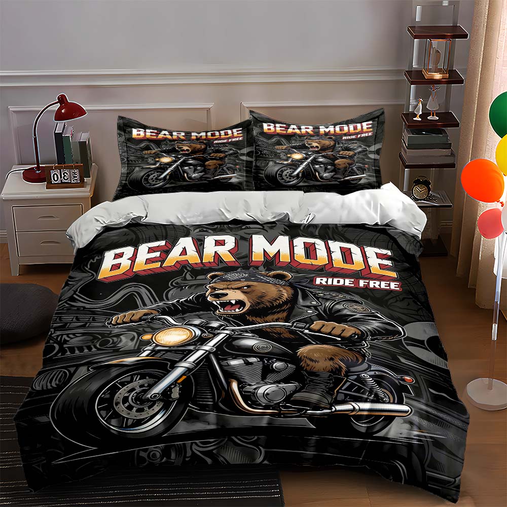 Bear, motorcycle, bold Bedding Duvet cover sets Duvet covers Pillowcases gifts (1 * Duvet Cover 2 * Pillowcases, without duvet insert) 135x200cm
Bear, motorcycle, bold Bedding Duvet cover sets Duvet covers Pillowcases gifts (1 * Duvet Cover 2 * Pillowcases, without duvet insert) 135x200cm