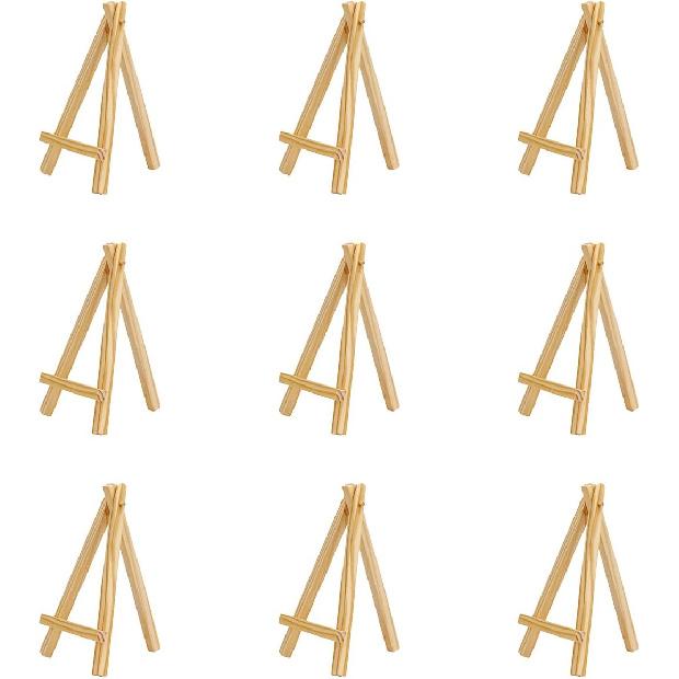 Mini Wooden Easels Display - 3Inch Mini Easel & Canvas Collection, Mini Natural Wood Display Easel (Pack of 9 Easels) Large
Mini Wooden Easels Display - 3Inch Mini Easel & Canvas Collection, Mini Natural Wood Display Easel (Pack of 9 Easels) Large