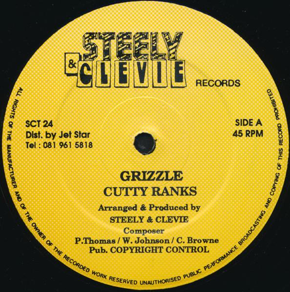 12inch Record CUTTY RANKS / CAPTAIN BARKEY - Grizzle / Gwaan Go Bade SCT24 Steely & Clevie 1990 UK Reggae, Ska & Dub Used
12inch Record CUTTY RANKS / CAPTAIN BARKEY - Grizzle / Gwaan Go Bade SCT24 Steely & Clevie 1990 UK Reggae, Ska & Dub Used