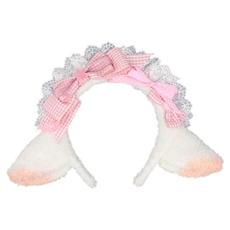 Lovely Headband Sheep Ear Shape Hairhoop with Pleated Lace for Cosplay Decors 1 рожевий
Lovely Headband Sheep Ear Shape Hairhoop with Pleated Lace for Cosplay Decors 1 рожевий