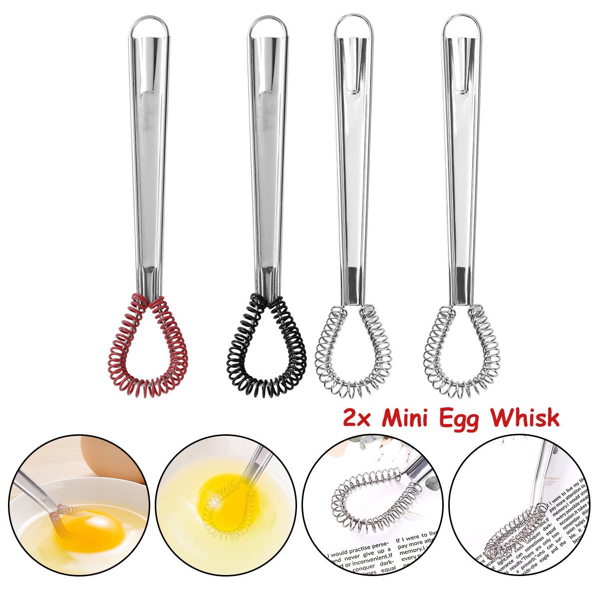 2 шт., нержавеющая сталь, мини-венчик для взбивания яиц, ручной миксер для вспенивания, блендер для приготовления соуса, кухонные принадлежности 
2 шт., нержавеющая сталь, мини-венчик для взбивания яиц, ручной миксер для вспенивания, блендер для приготовления соуса, кухонные принадлежности
