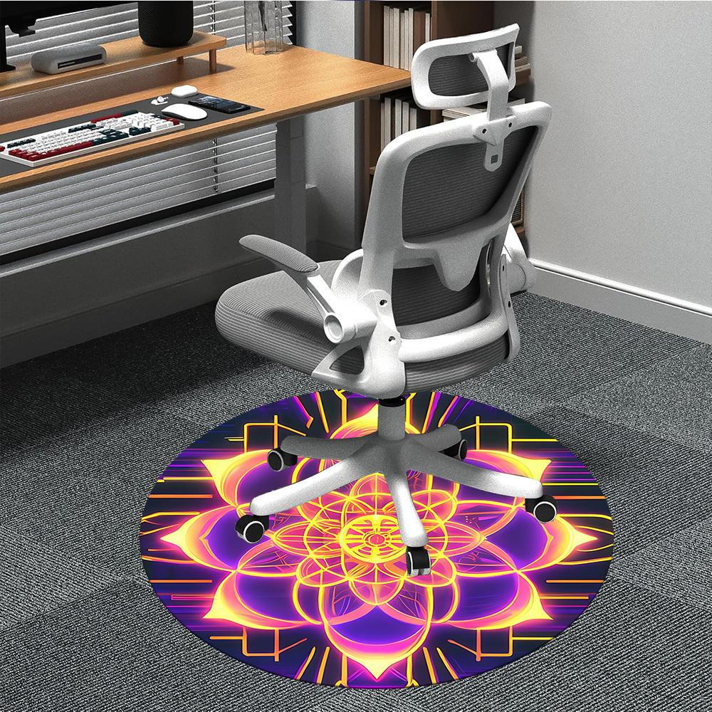 1pc Neon Lotus Mandala Chair Carpet for Office Non-Slip, Machine Washable Rug for Office, Room - Holiday Decor, Machine Made yy251016094 80cm by 80cm
1pc Neon Lotus Mandala Chair Carpet for Office Non-Slip, Machine Washable Rug for Office, Room - Holiday Decor, Machine Made yy251016094 80cm by 80cm