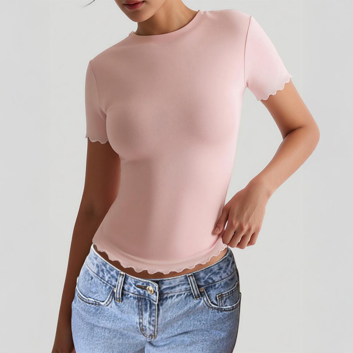 European and American fashion explosion Y2K yoga solid color short-sleeved T-shirt top summer TEMU women s clothing XL
European and American fashion explosion Y2K yoga solid color short-sleeved T-shirt top summer TEMU women s clothing XL