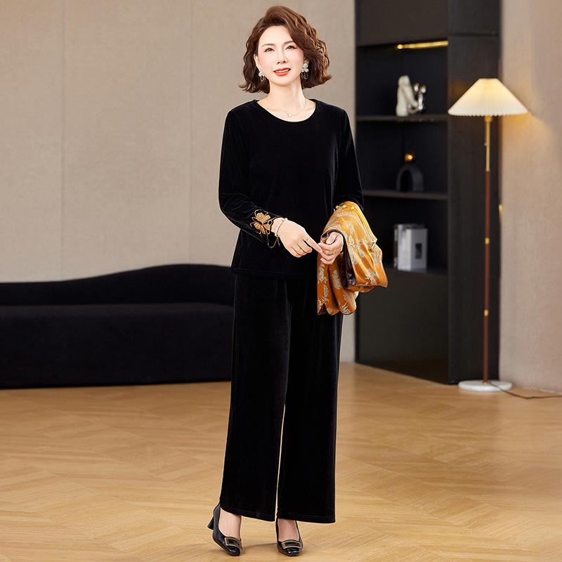 Elegant Gold Velvet Spring/Autumn Three-Piece Suit for Middle-Aged and Elderly Women 2XL (105-120 kg)
Elegant Gold Velvet Spring/Autumn Three-Piece Suit for Middle-Aged and Elderly Women 2XL (105-120 kg)