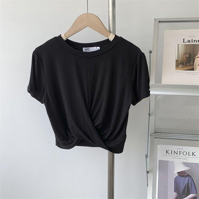 Modal Knotted Crop Top: Women s Slim Fit Short-Sleeve Solid Color Navel-Baring Summer Tee L (50-57.5 kg) чёрный
Modal Knotted Crop Top: Women s Slim Fit Short-Sleeve Solid Color Navel-Baring Summer Tee L (50-57.5 kg) чёрный