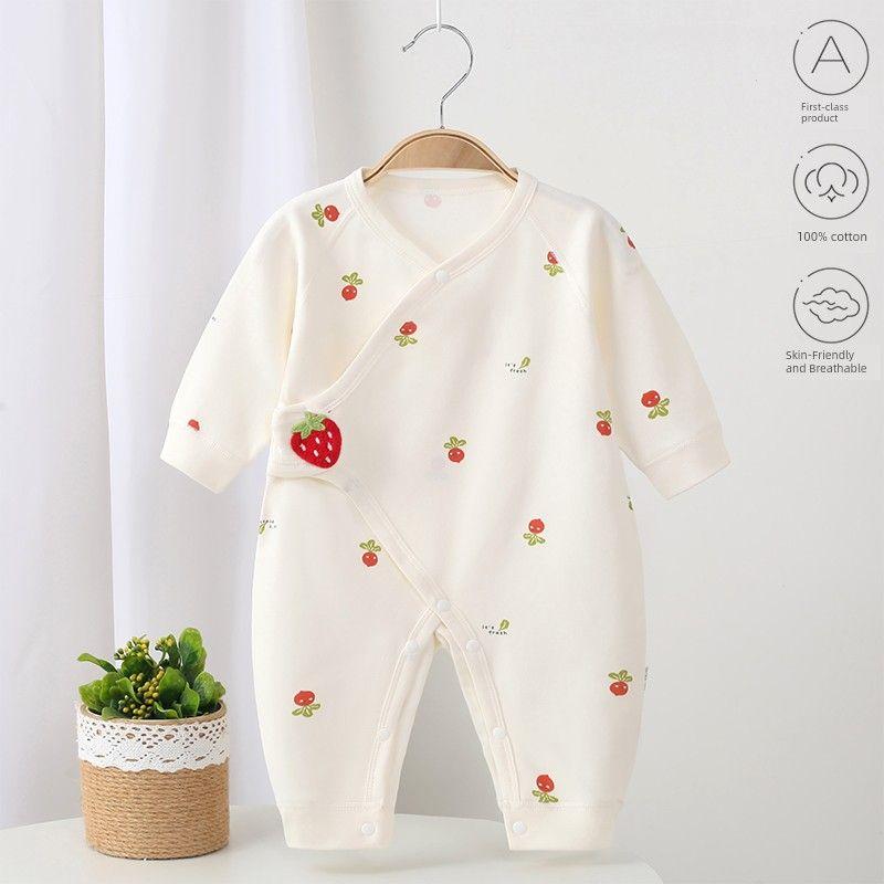 Pirojiao Newborn Infant Long-Sleeved Pure Cotton One-Piece Romper New Korean Style Romper for Male and Female Babies Baby Clothes Strawberry Radish 52 cm
Pirojiao Newborn Infant Long-Sleeved Pure Cotton One-Piece Romper New Korean Style Romper for Male and Female Babies Baby Clothes Strawberry Radish 52 cm