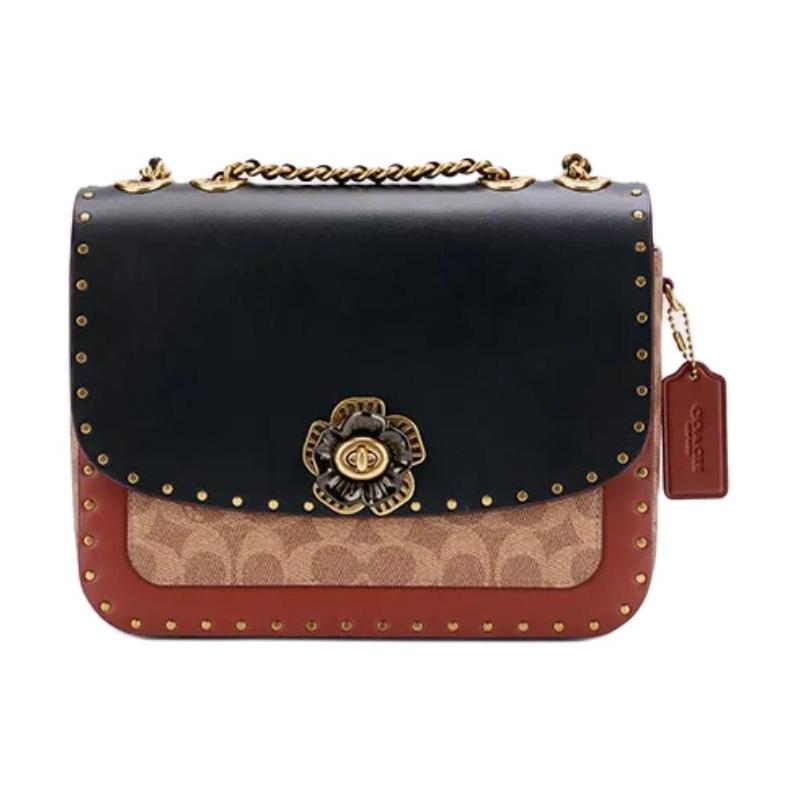 COACH Madison 24 Camellia Logo Turnlock Closure Calf Leather Shoulder Crossbody Bag Medium Women s Embroidered Red and Black чорний
COACH Madison 24 Camellia Logo Turnlock Closure Calf Leather Shoulder Crossbody Bag Medium Women s Embroidered Red and Black чорний