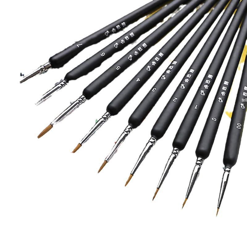 11pcs/set Wolf Hair Fine Brush Set for Acrylic, Oil, Watercolor, Gouache & Chinese Painting 11pcs/set чёрный
11pcs/set Wolf Hair Fine Brush Set for Acrylic, Oil, Watercolor, Gouache & Chinese Painting 11pcs/set чёрный