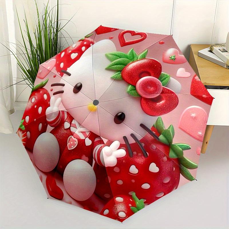 Hello Kitty,Strawberry Automatic Folding Umbrella-Simple 8-Rib Design, Bright Cartoon Pattern, Durable Iron Frame, Suitable For Travel, Outd
Hello Kitty,Strawberry Automatic Folding Umbrella-Simple 8-Rib Design, Bright Cartoon Pattern, Durable Iron Frame, Suitable For Travel, Outd