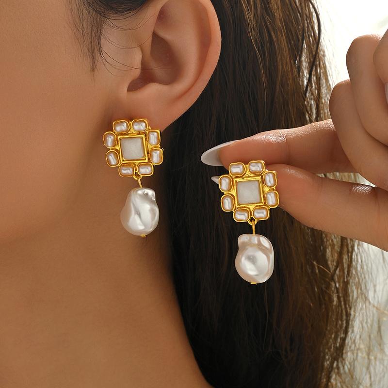 Bohemian Style Irregular Imitation Pearl Pendant Earrings Paired with Imitation Opal Women s Banquet Party Zircon
Bohemian Style Irregular Imitation Pearl Pendant Earrings Paired with Imitation Opal Women s Banquet Party Zircon