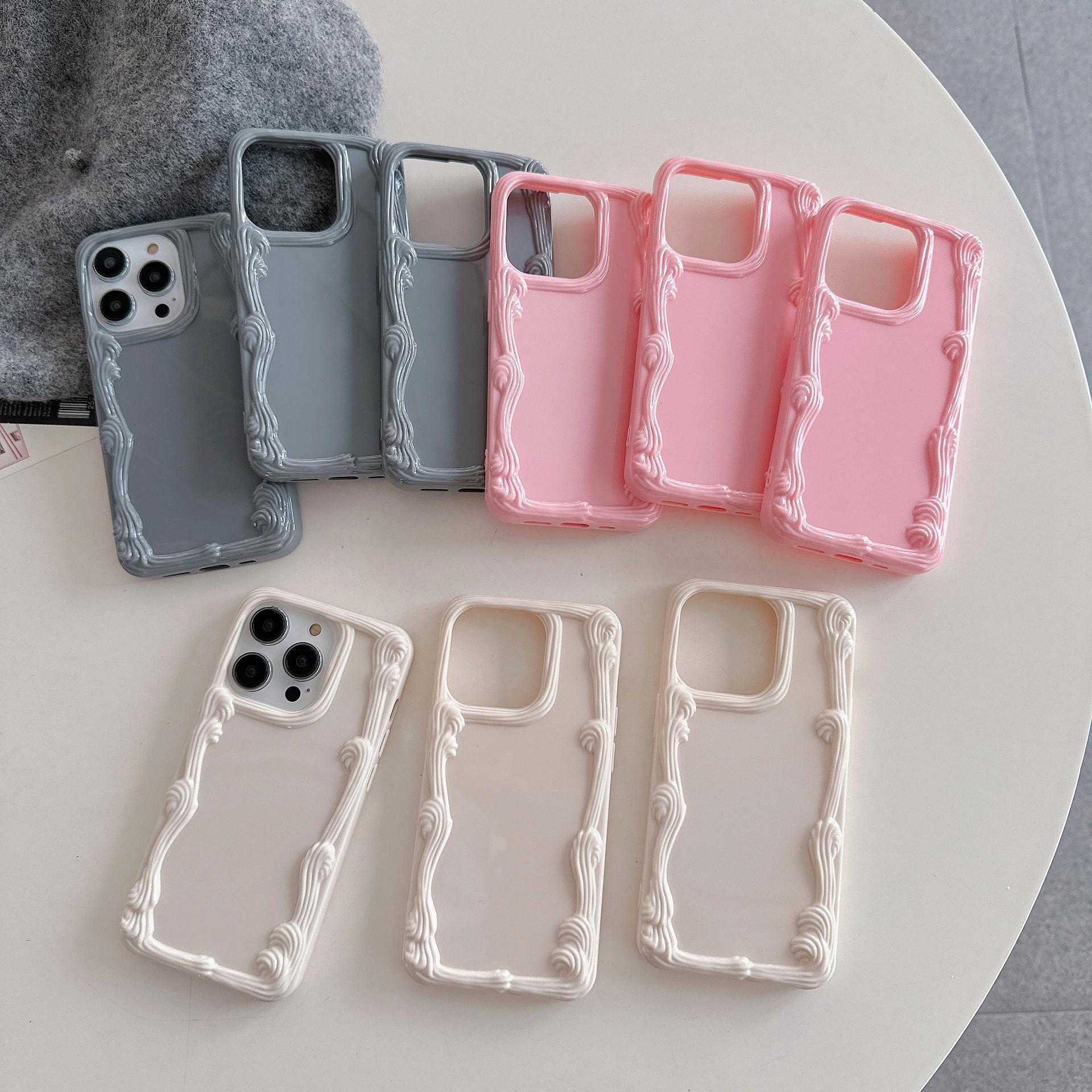 Suitable for Ip16pm Three-dimensional Wavy Apple 15 Solid Cream 13/12 Wavy Shell Protective Case Apple 11
Suitable for Ip16pm Three-dimensional Wavy Apple 15 Solid Cream 13/12 Wavy Shell Protective Case Apple 11