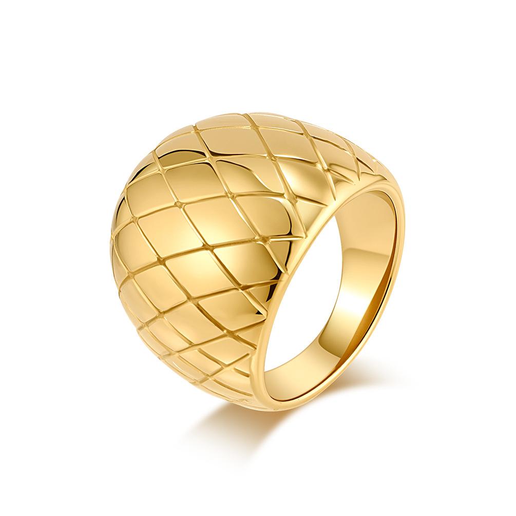2026 Grid High-end Gold-plated Ring, Feminine Design, Simple and Fashionable Hand Jewelry 10#
2026 Grid High-end Gold-plated Ring, Feminine Design, Simple and Fashionable Hand Jewelry 10#