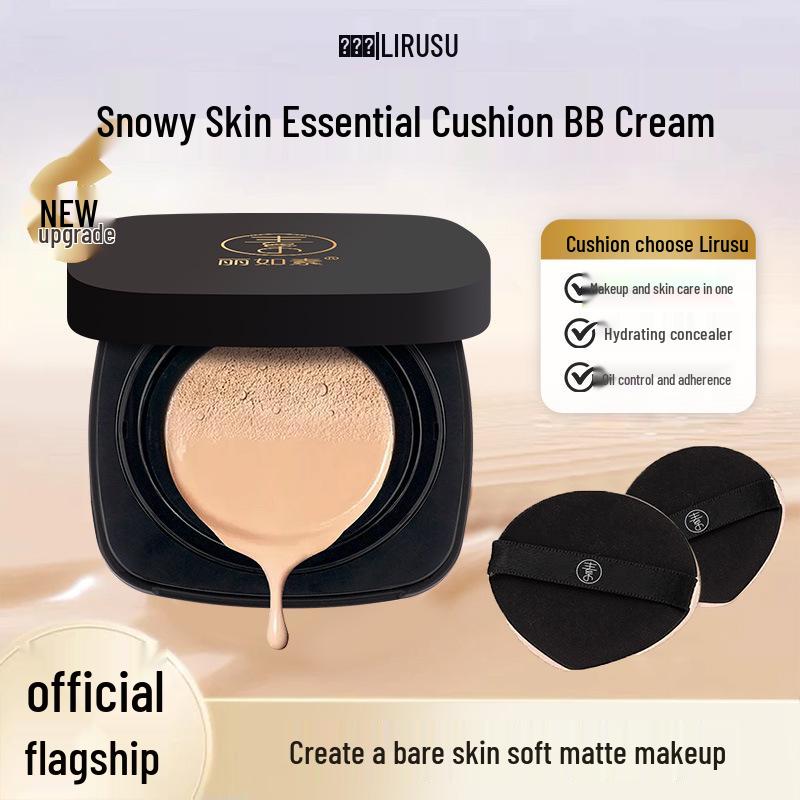 Liru So Snow Skin Zhenyan BB Cushion Puff Concealer: Oil-Control, Non-Caking, Brightening, Breathable Foundation 15g
Liru So Snow Skin Zhenyan BB Cushion Puff Concealer: Oil-Control, Non-Caking, Brightening, Breathable Foundation 15g