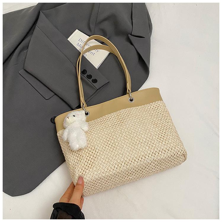 2025 summer new women s bag fashion straw pendant handbag bag versatile trend casual shoulder tote bag women
2025 summer new women s bag fashion straw pendant handbag bag versatile trend casual shoulder tote bag women