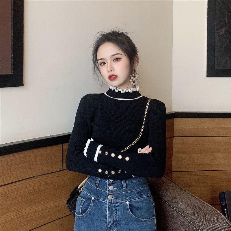 Women s High-Neck Color Block Knitted Sweater - Slim Fit, Fashionable Winter Inner Wear One Size
Women s High-Neck Color Block Knitted Sweater - Slim Fit, Fashionable Winter Inner Wear One Size