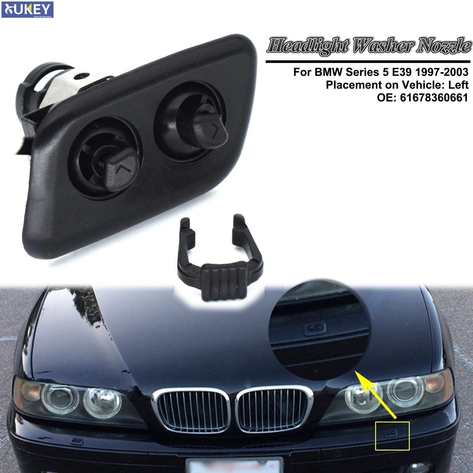 Форсунка омывателя левой фары 61678360661 для BMW 5 серии E39 525i 525iT 528i 528iT 530i 540i 540iT
Форсунка омывателя левой фары 61678360661 для BMW 5 серии E39 525i 525iT 528i 528iT 530i 540i 540iT