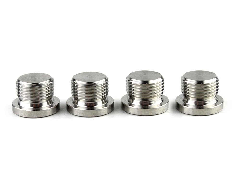 Stainless steel cap for O2 sensor adapter M18 x For sealing holes when removing ratio gauge and gauge steel P1.5 air-fuel A/F (stainless cap,
Stainless steel cap for O2 sensor adapter M18 x For sealing holes when removing ratio gauge and gauge steel P1.5 air-fuel A/F (stainless cap,