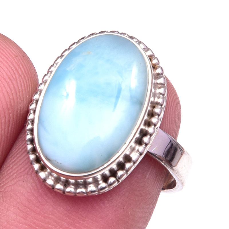 Natural Republic Larimar Gemstone 925 Solid Sterling Silver Gift Ring S.7 C1a24
Natural Republic Larimar Gemstone 925 Solid Sterling Silver Gift Ring S.7 C1a24
