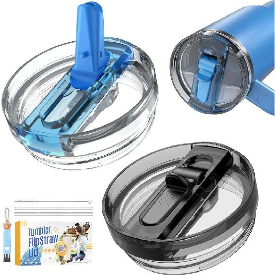 30 oz Tumbler Lid Replacement for Stanley | 2 Pack Leak Proof Lid for Stanley | No Spill Lid for Stanley | 30 oz Leakproof Lids for Stanley Quencher Black/Azure
30 oz Tumbler Lid Replacement for Stanley | 2 Pack Leak Proof Lid for Stanley | No Spill Lid for Stanley | 30 oz Leakproof Lids for Stanley Quencher Black/Azure