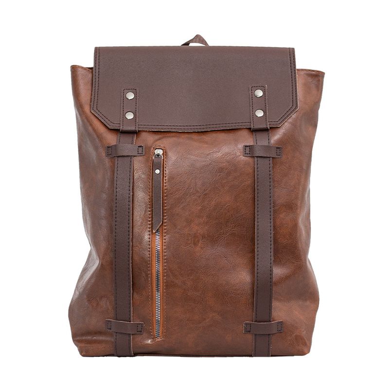 Chujiangnan Couple s British Style Leather Backpack Brown
Chujiangnan Couple s British Style Leather Backpack Brown