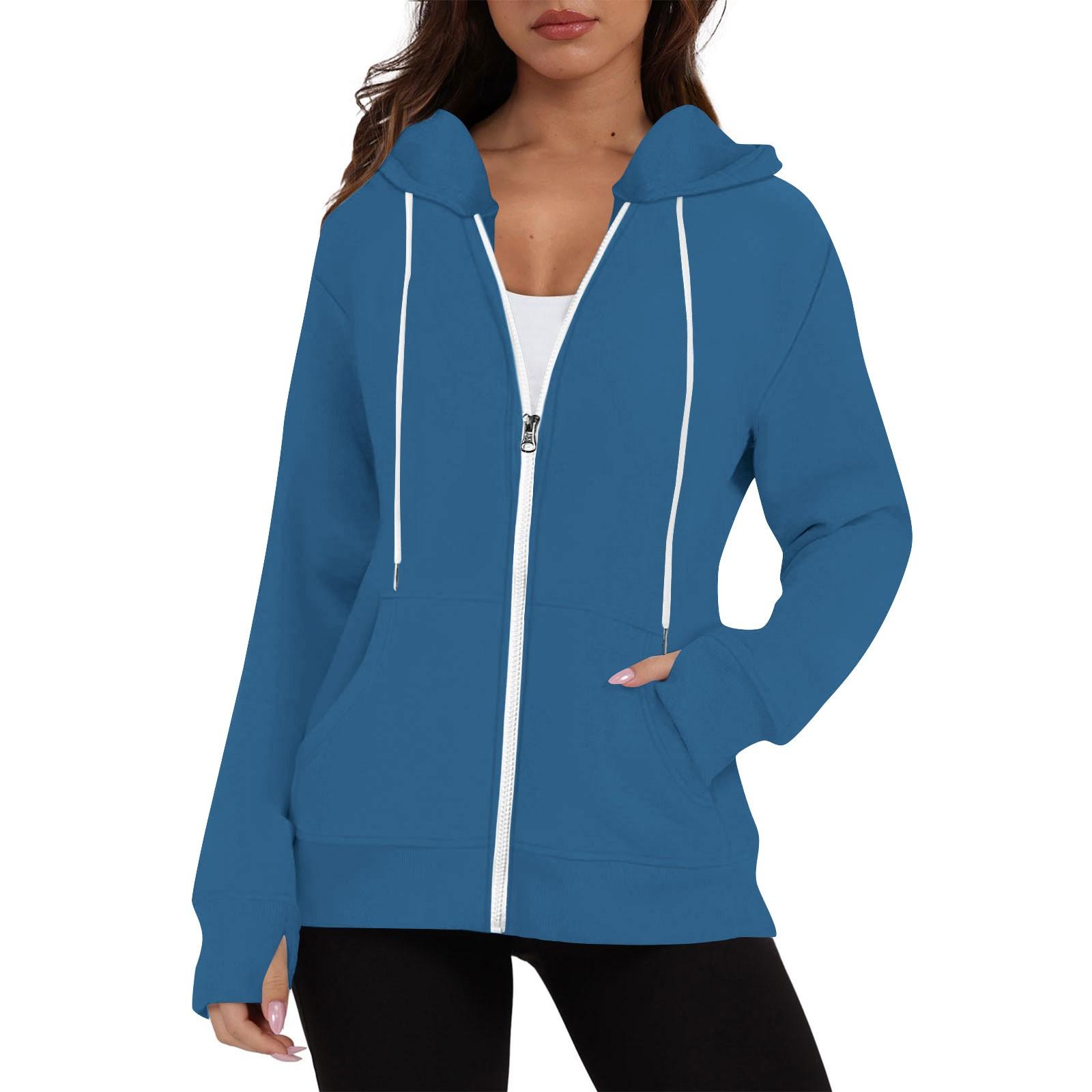 Женская модная однотонная толстовка с длинным рукавом, карманом, шнурком, капюшоном, молнией, отверстием для большого пальца L
Женская модная однотонная толстовка с длинным рукавом, карманом, шнурком, капюшоном, молнией, отверстием для большого пальца L