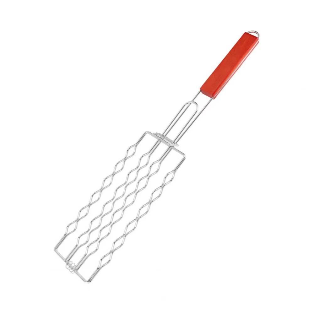 1Pcs Wooden Handle Sausage Grill Cage Heat Resistant Handle Grill Basket Outdoor BBQ Accessory silver
1Pcs Wooden Handle Sausage Grill Cage Heat Resistant Handle Grill Basket Outdoor BBQ Accessory silver