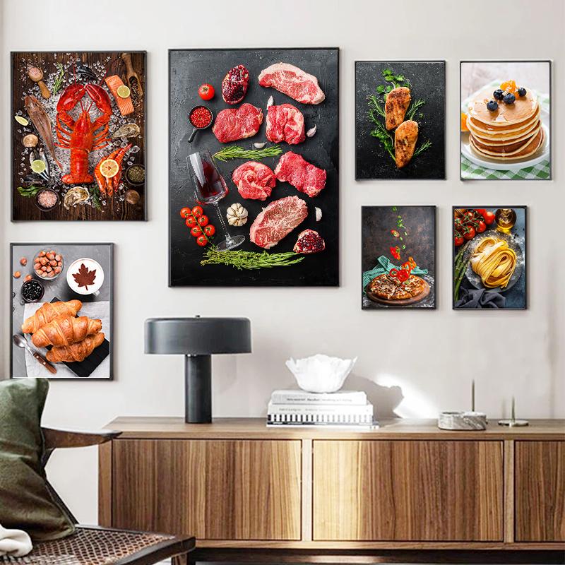 Курица-гриль, круассан, суши, мясо, пицца, еда, плакат, картина, настенный художественный принт для кухни ресторана
Курица-гриль, круассан, суши, мясо, пицца, еда, плакат, картина, настенный художественный принт для кухни ресторана