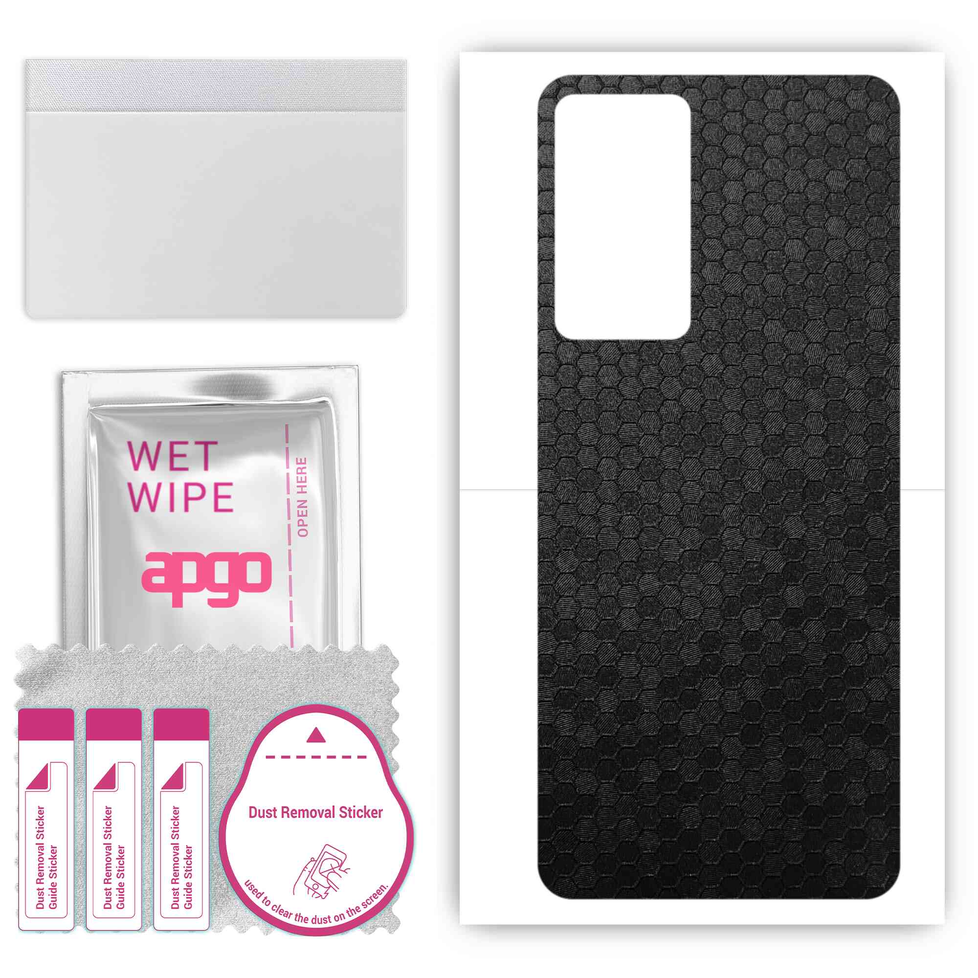 apgo Protective Skin Sticker for the back compatible with Oppo F21s Pro 5G, Wrap Film, Foil, Vinyl - Pattern Black Honeycomb
apgo Protective Skin Sticker for the back compatible with Oppo F21s Pro 5G, Wrap Film, Foil, Vinyl - Pattern Black Honeycomb