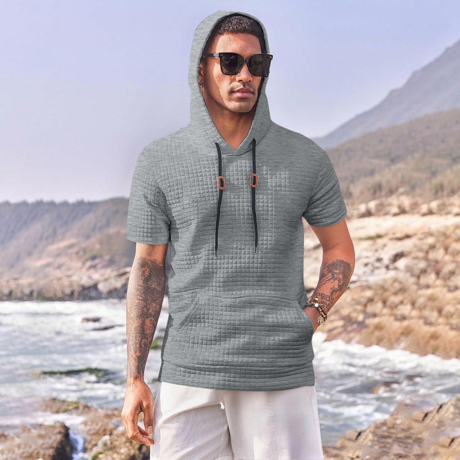 Men s Hooded Short-Sleeve T-Shirt Casual Sports Top XL
Men s Hooded Short-Sleeve T-Shirt Casual Sports Top XL