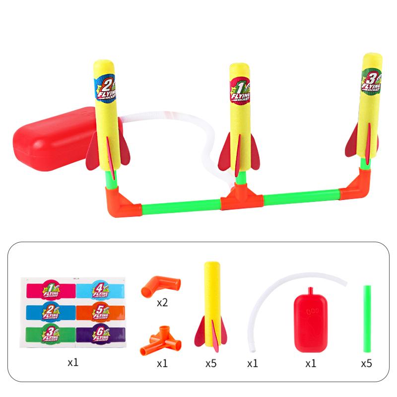 2150 Children Pedal Aerodynamic Rocket Launcher Toy Outdoor Sports EVA Foam Soft Darts Competitive Toy Type A
2150 Children Pedal Aerodynamic Rocket Launcher Toy Outdoor Sports EVA Foam Soft Darts Competitive Toy Type A
