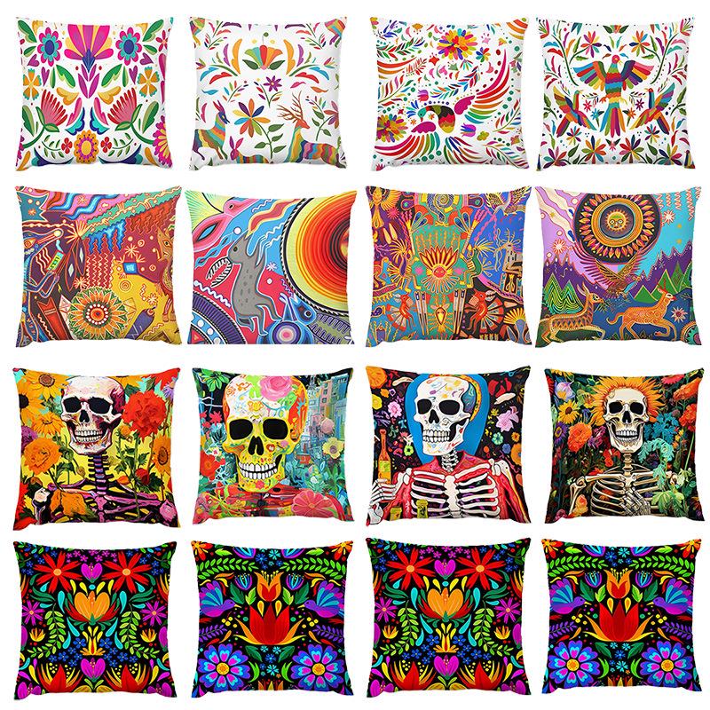 Floral Skull Mexican Carnival Pillowcase - Colorful Decorative Throw Pillow Cover (2025) 45x45cm (Pillowcase Only)
Floral Skull Mexican Carnival Pillowcase - Colorful Decorative Throw Pillow Cover (2025) 45x45cm (Pillowcase Only)