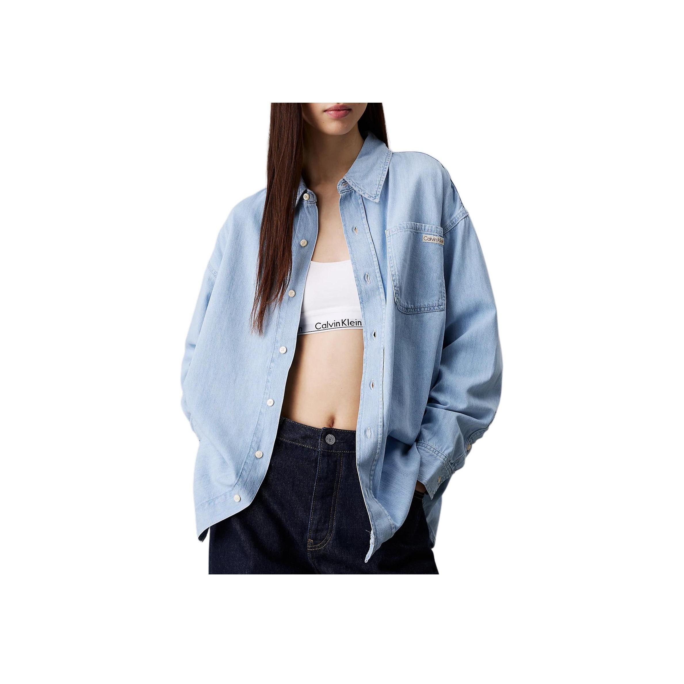 Calvin Klein Casual Minimalist Solid Color Pointed Collar Long Sleeve Shirt Women shirts Light-Denim J20J225010-1AA XS
Calvin Klein Casual Minimalist Solid Color Pointed Collar Long Sleeve Shirt Women shirts Light-Denim J20J225010-1AA XS