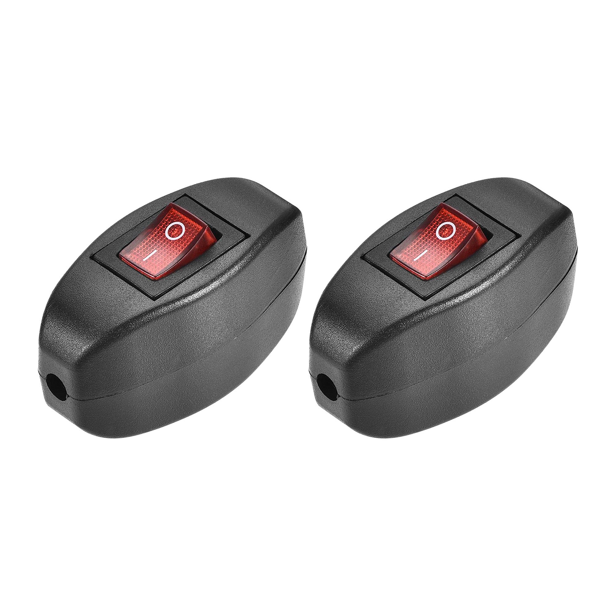 uxcell Cord Switch On-Off Control SPST Red Light Rocker Switch for Bedroom Desk Lamp Black 2pcs
uxcell Cord Switch On-Off Control SPST Red Light Rocker Switch for Bedroom Desk Lamp Black 2pcs