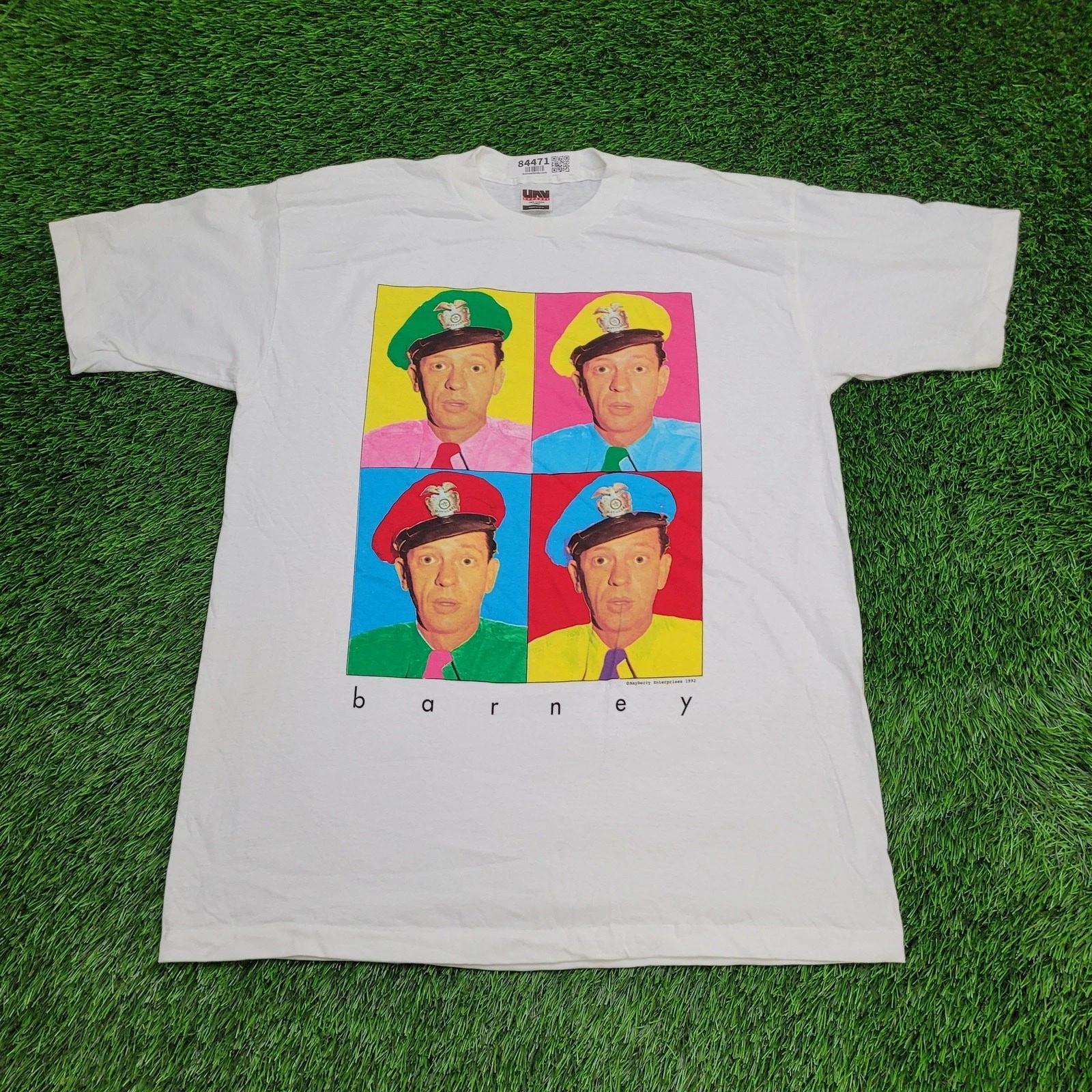 Vintage 1992 Barney Fife Pop-Art Shirt Large 23x30 Baggy USA Warhol L
Vintage 1992 Barney Fife Pop-Art Shirt Large 23x30 Baggy USA Warhol L