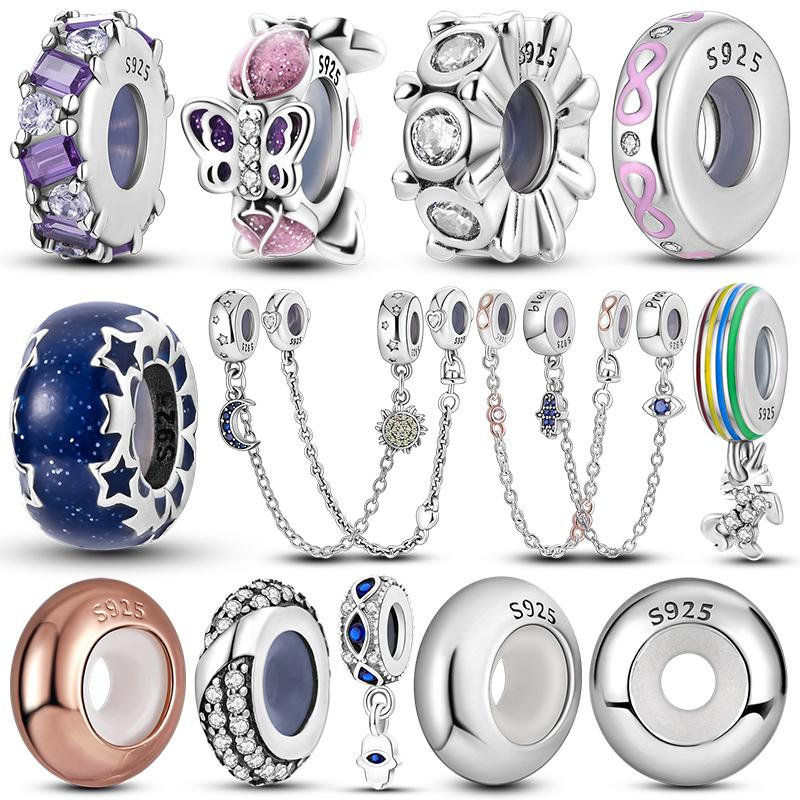925 Silver Silicone Rubber Spacer Bead Four Leaf Clover Infinity Star Safety Chain Charm Fit Original Diy Bracelet Diy
925 Silver Silicone Rubber Spacer Bead Four Leaf Clover Infinity Star Safety Chain Charm Fit Original Diy Bracelet Diy
